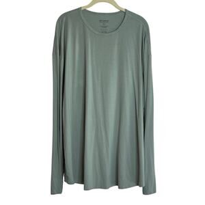 Netdraw Womens Ultra Soft Bamboo Viscose Tee Size 3XL Deep Sage Long Sleeve